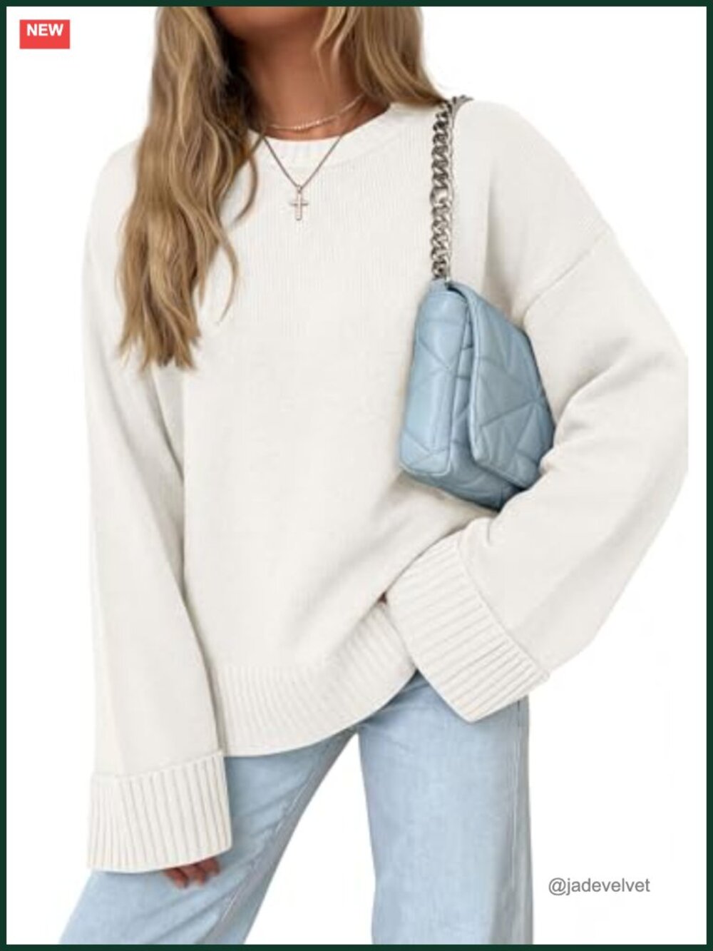 Oversized Ribbed Knit Pullover Sweater for Women, Warm & Cozy